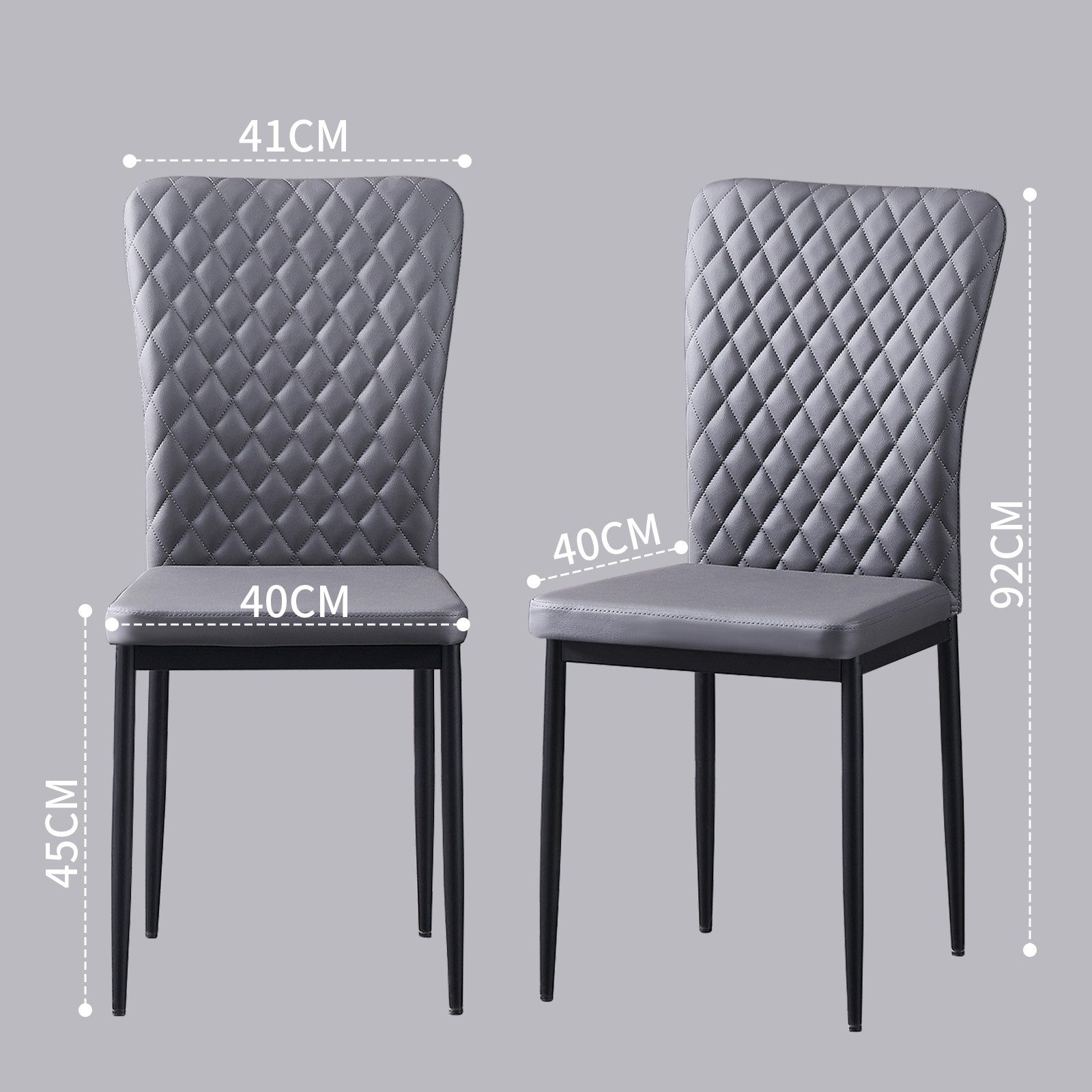 JYMTOM Esszimmerstuhl Samt/Kunstleder, hoher Lehne, Metallgestell, günstig online kaufen