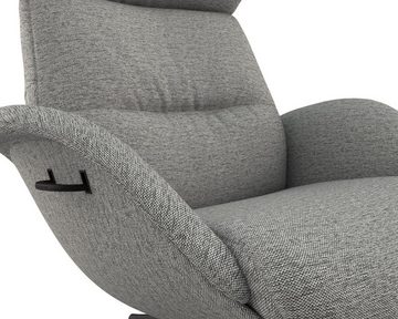 FLEXLUX Relaxsessel Relaxchairs More, Premium Komfort, Rücken- & Kopfteilverstellung, drehbar, Fuß schwarz