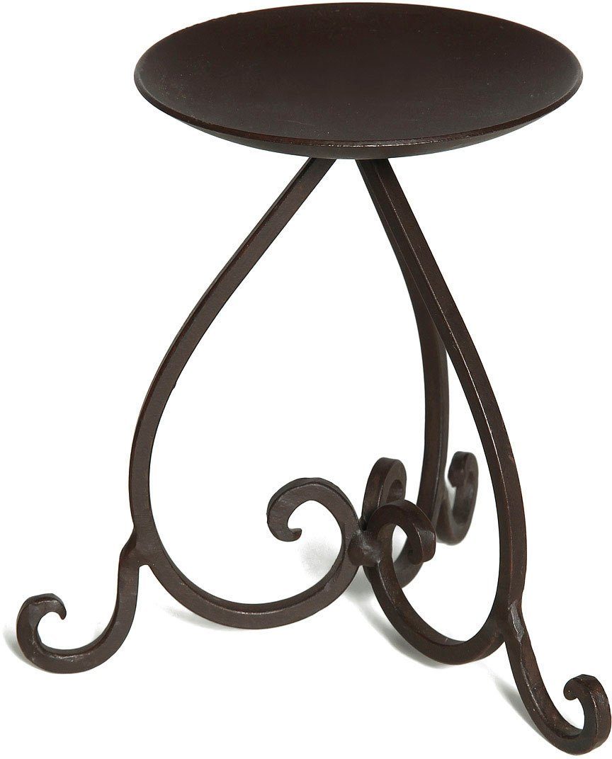 Ambiente Haus Kerzenständer Kerzenständer aus Eisen - (H) 14 cm (1 St) günstig online kaufen