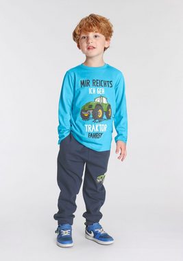 KIDSWORLD Shirt & Hose MIR REICHTS, ICH GEH TRAKTOR FAHREN (Spar-Set, 2-tlg) Langarmshirt+Jogginghose