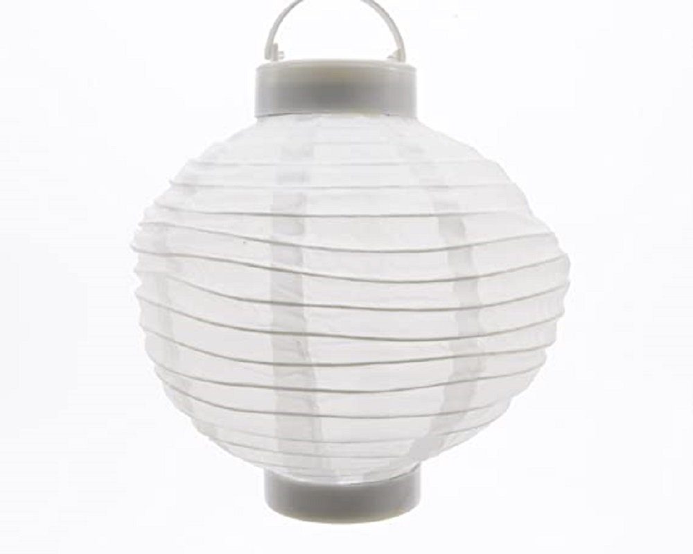 Kaemingk LED Solarleuchte LED Solar Lampion weiß Chinalampe Solarlampe