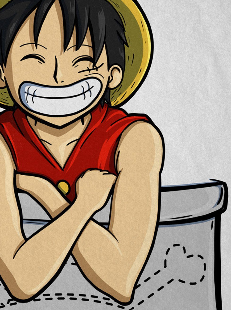 style3 T-Shirt Ruffy Brusttasche one piece günstig online kaufen