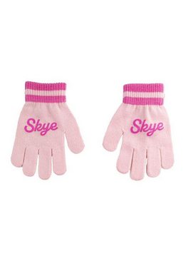 PAW PATROL Bommelmütze Skye Kinder Mädchen Winter-Set Mütze Handschuhe (SET)
