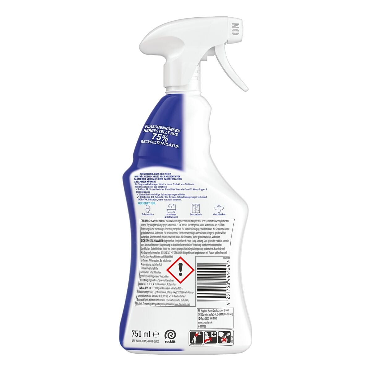 SAGROTAN Ozeanfrische Badreiniger (750 ml)