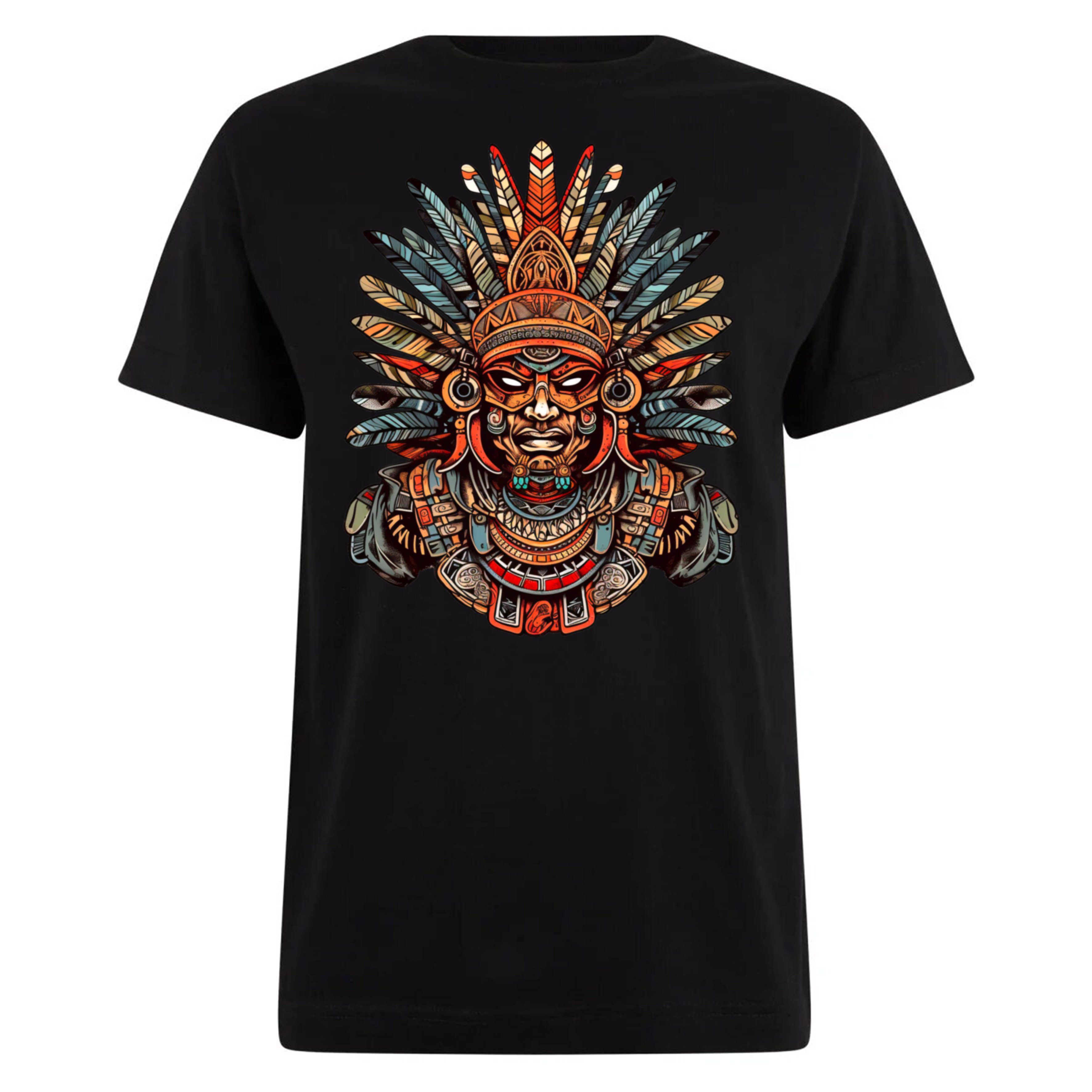 Banco Print-Shirt Herren Azteken Sommershirt Streetwear waschbeständiger Druck, 100% Baumwolle, Rundhalsausschnitt