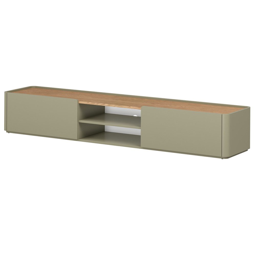 Lomadox Lowboard ELOY-141, Grün Eiche Dekor 220 cm grifflose modern
