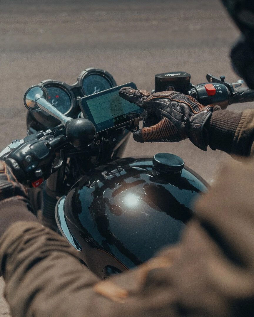 CHIGEE AIO-5 Lite Motorrad Multimediasystem Motorrad-Navigationsgerät (Wasserdicht Wasserbeständig Bluetooth)