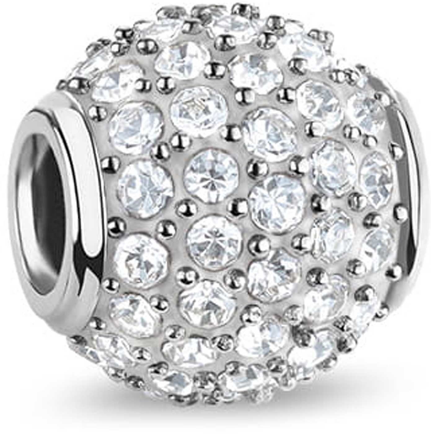 Bering Kettenanhänger Charm aus Edelstahl mit Steinen besetzt - Bering Jewelry