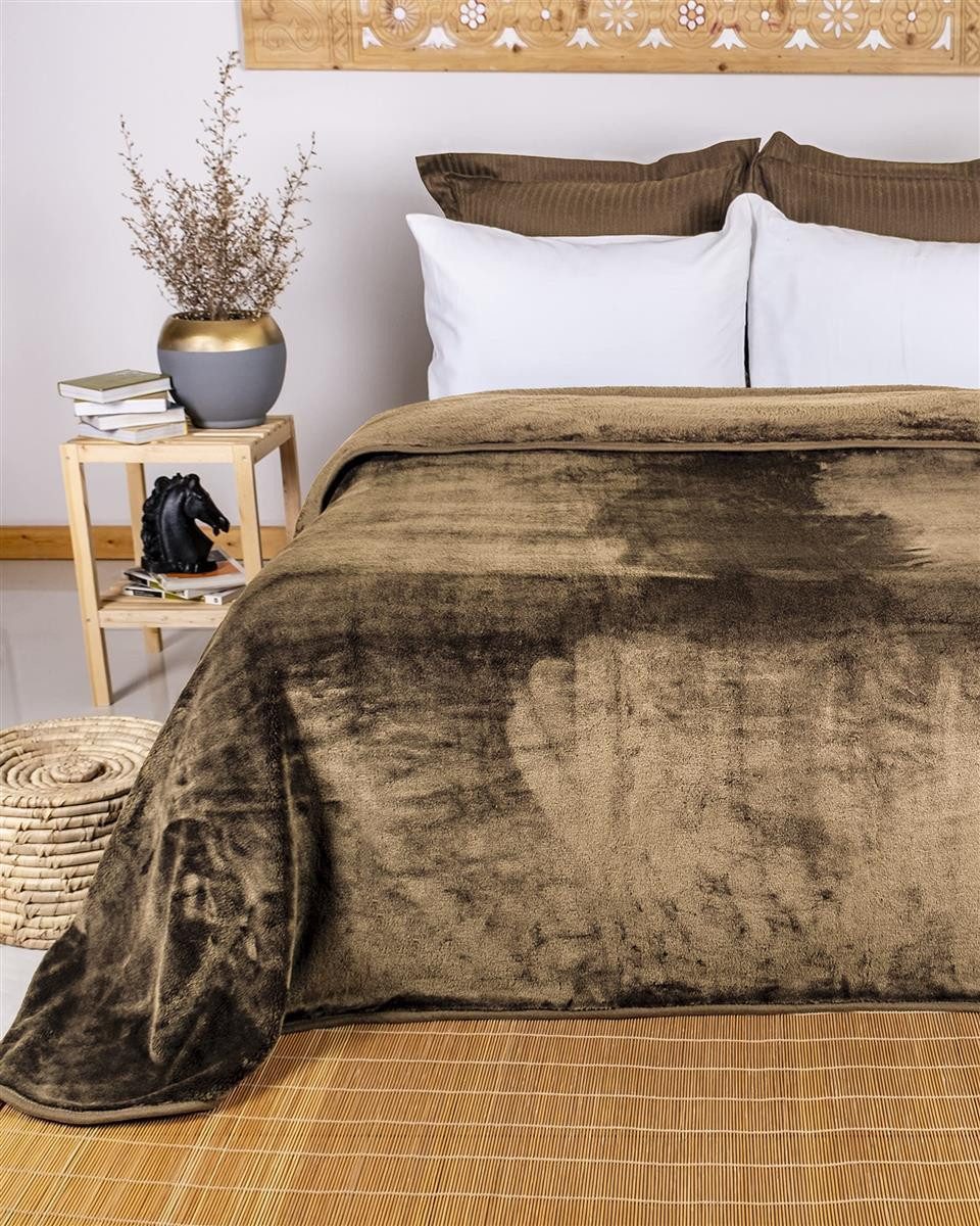 Wohndecke Cashmere-Feeling Kuscheldecke super weich & flauschig – Fleecedecke, Gräfenstayn, dicke & warme Sofadecke, Wohndecke & Tagesdecke - Überwurf Sofa, Couch