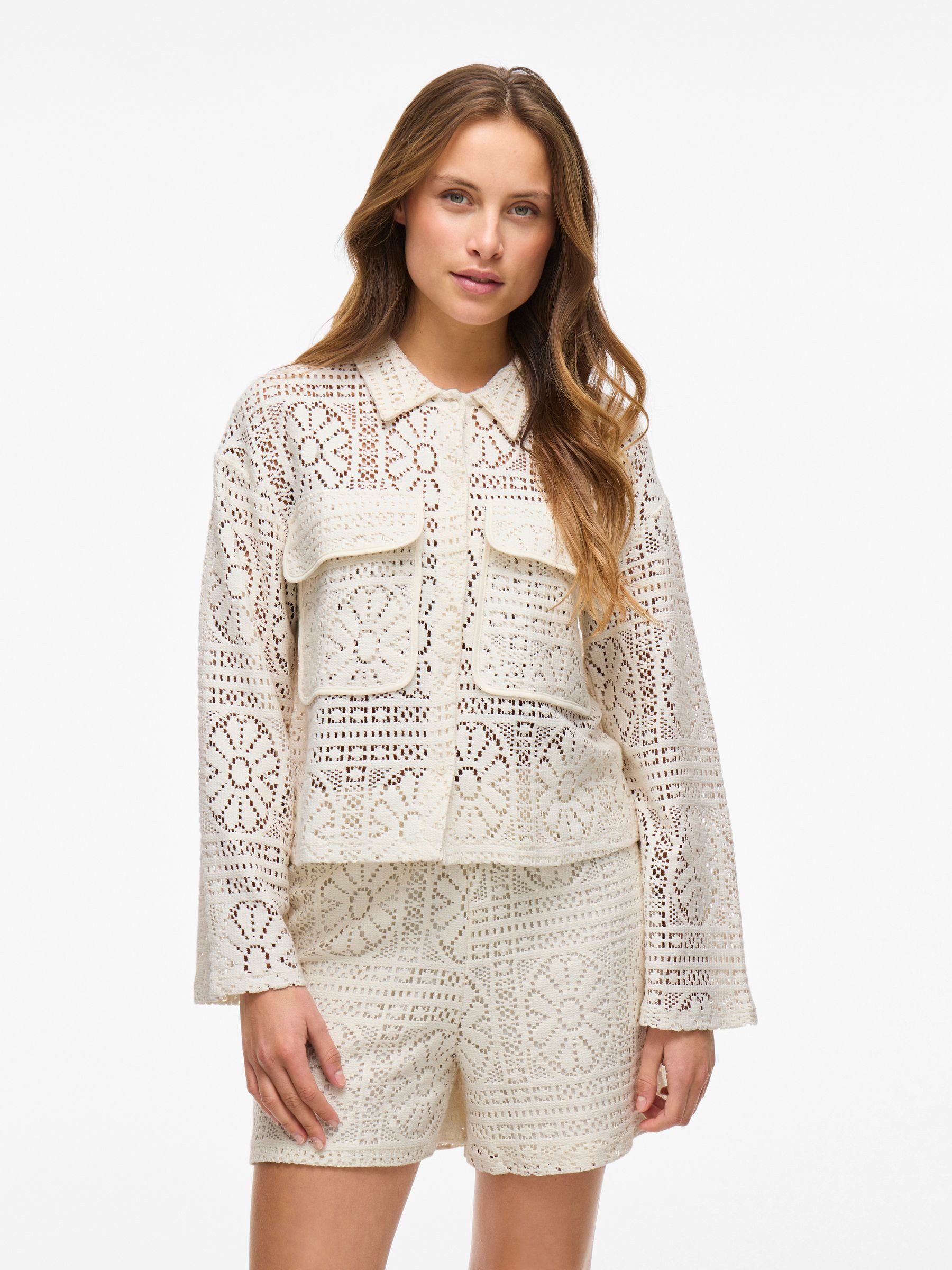 Vila Cardigan Mit geometrischem Muster und günstig online kaufen
