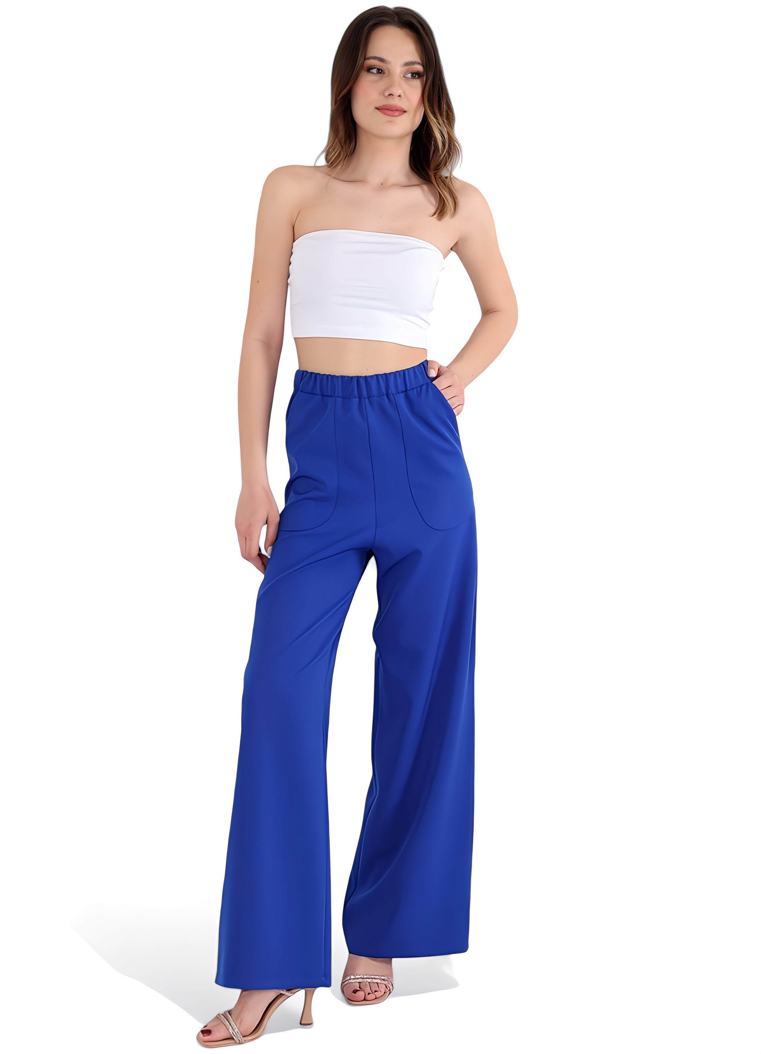 fashionshowcase Schlupfhose Damen Hose High Waist günstig online kaufen