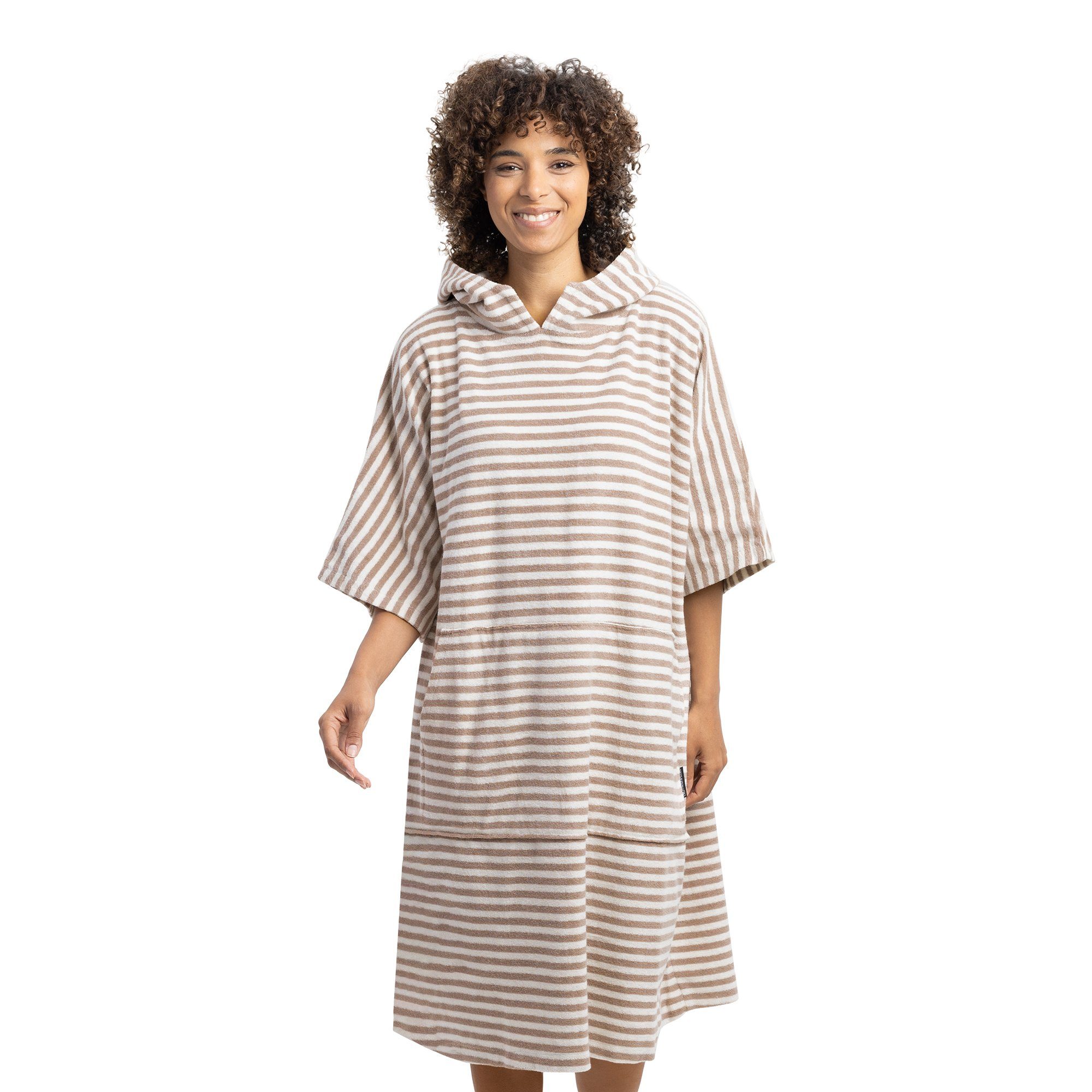 HOMELEVEL Bademantel Badeponcho Unisex aus 100% günstig online kaufen