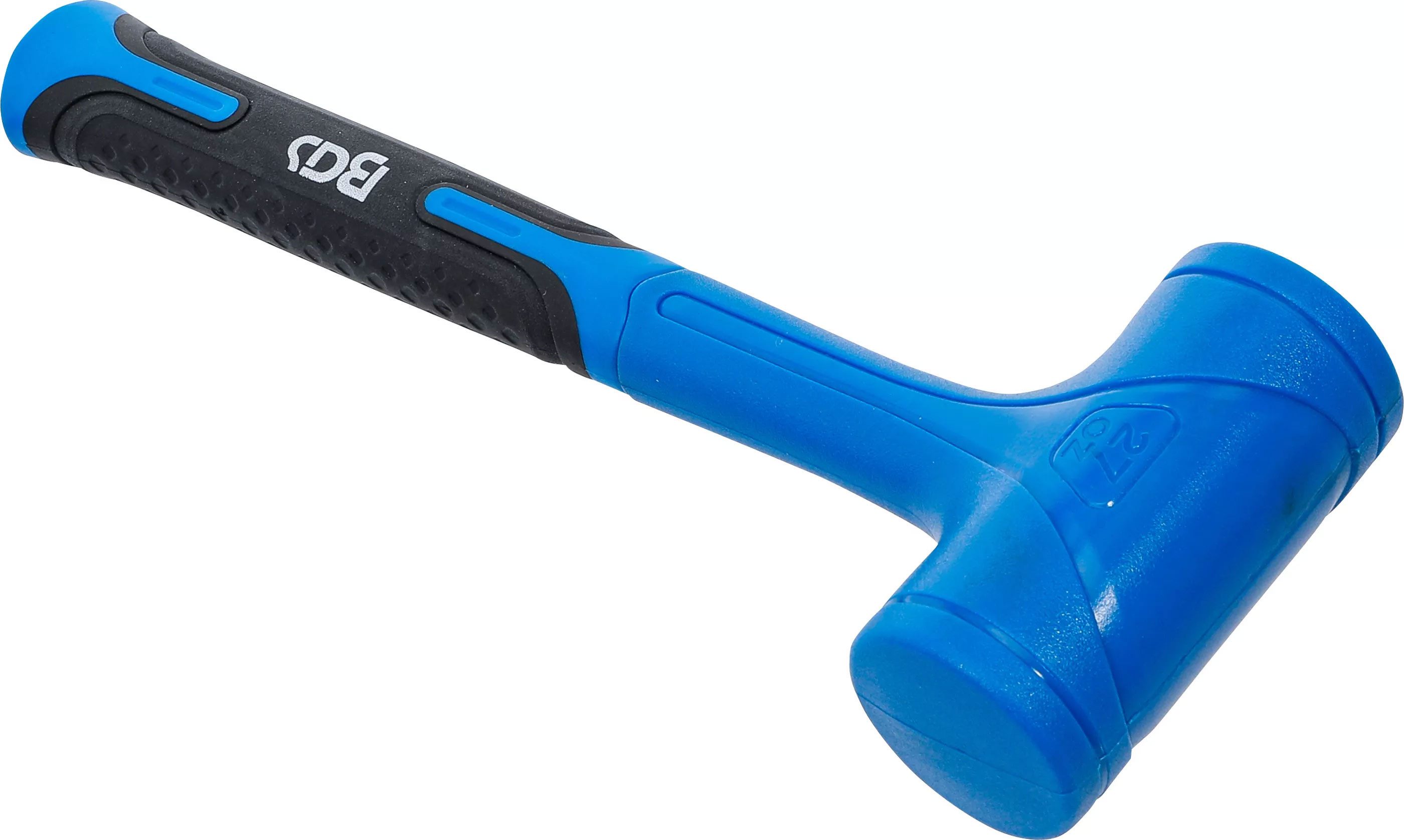 BGS technic Gummihammer rückschlagfreier Schonhammer, bewegliche Stahlkugeln im Kopf