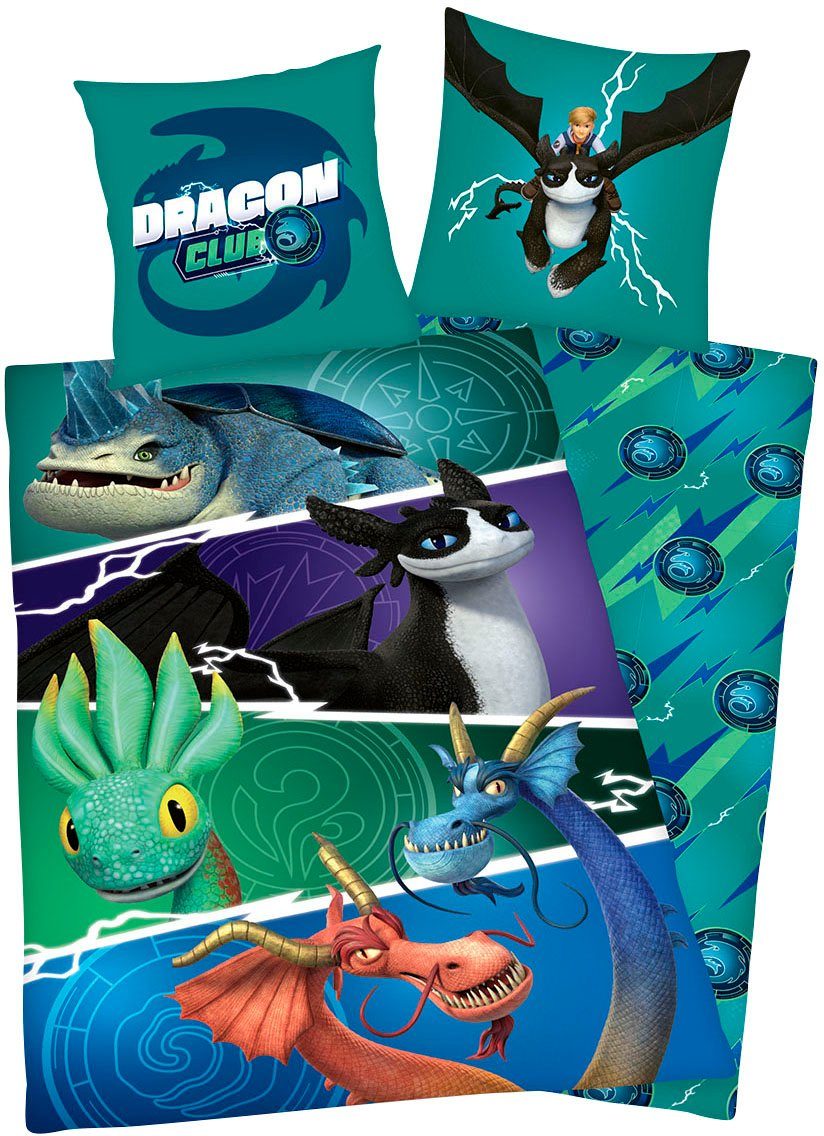 Bettwäsche Dragons, Renforcé, 2 teilig, Wendebettwäsche günstig online kaufen