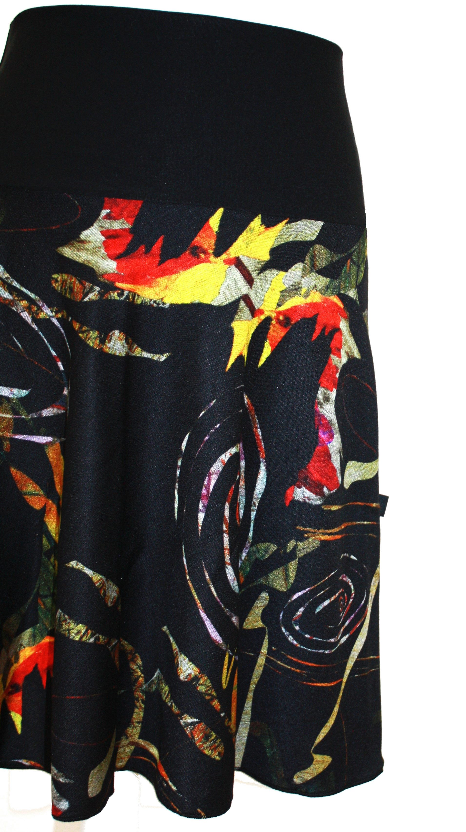 dunkle design A-Linien-Rock Weinrot Grau Schwarz Blau Bunt 57cm Punta elast günstig online kaufen