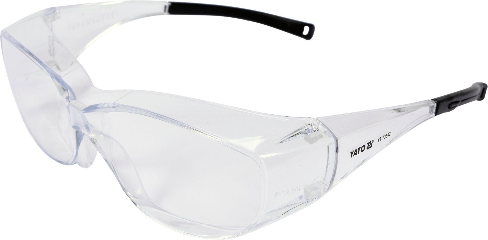 TRIZERATOP Arbeitsschutzbrille Schutzbrille klar – Überbrille mit UV-Schutz und verstellbaren Bügeln