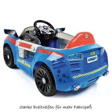 hauck TOYS FOR KIDS Tretfahrzeug E-Cruiser - Paw Patrol - Blau Rot, Elektroauto - Kinderfahrzeug E-Cruiser ab 3 Jahren, bis 30 kg