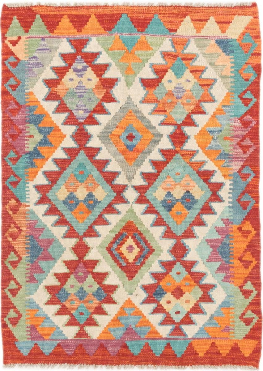 Orientteppich Kelim Afghan 86x120 Handgewebter Orientteppich, Nain Trading, rechteckig, Höhe: 3 mm