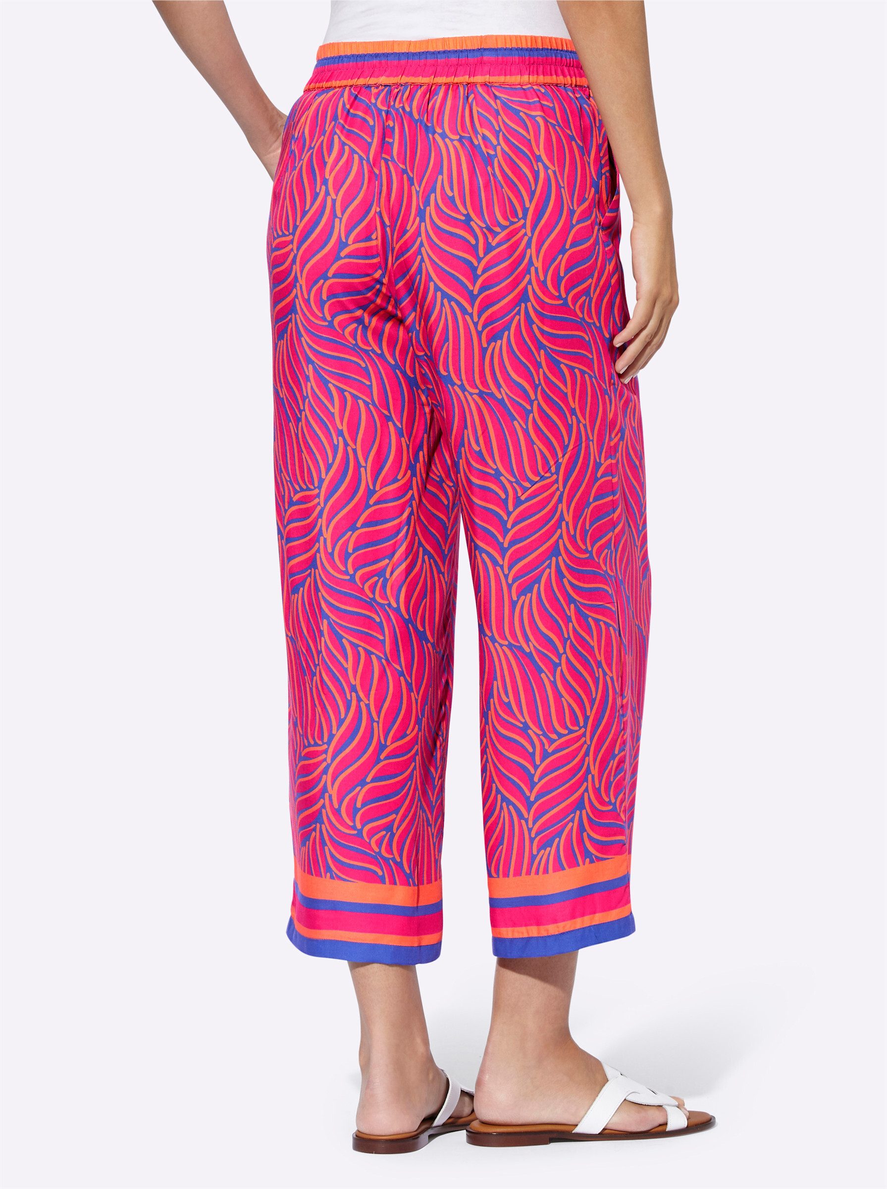 heine Shorts Druck-Hose erhöht