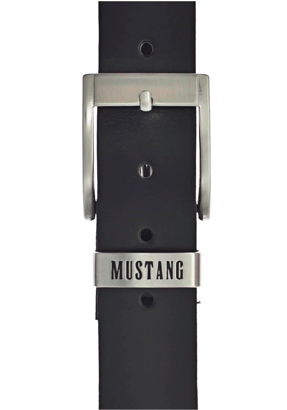 MUSTANG Ledergürtel, Feine Haarnarbung, Vintagecharakter, 4 cm günstig online kaufen