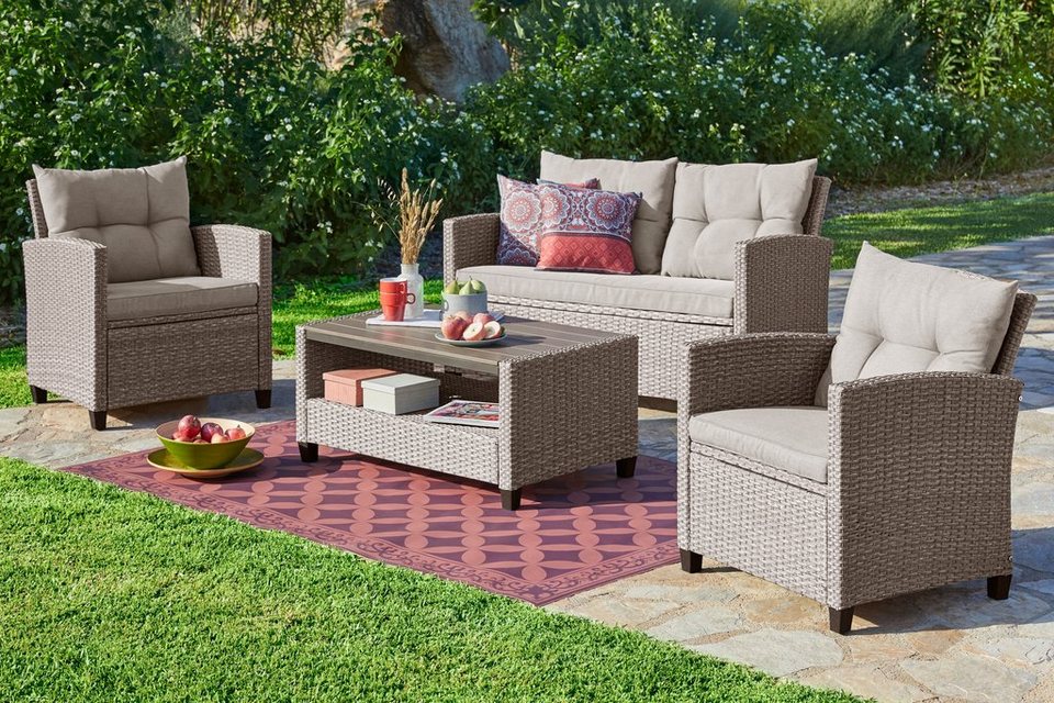 KONIFERA Loungeset »Lorca«, 16-tlg., 2er Sofa, 2 Sessel, 2 ... KONIFERA Loungeset »Lorca«, 16-tlg., 2er Sofa, 2 Sessel, 2 ...