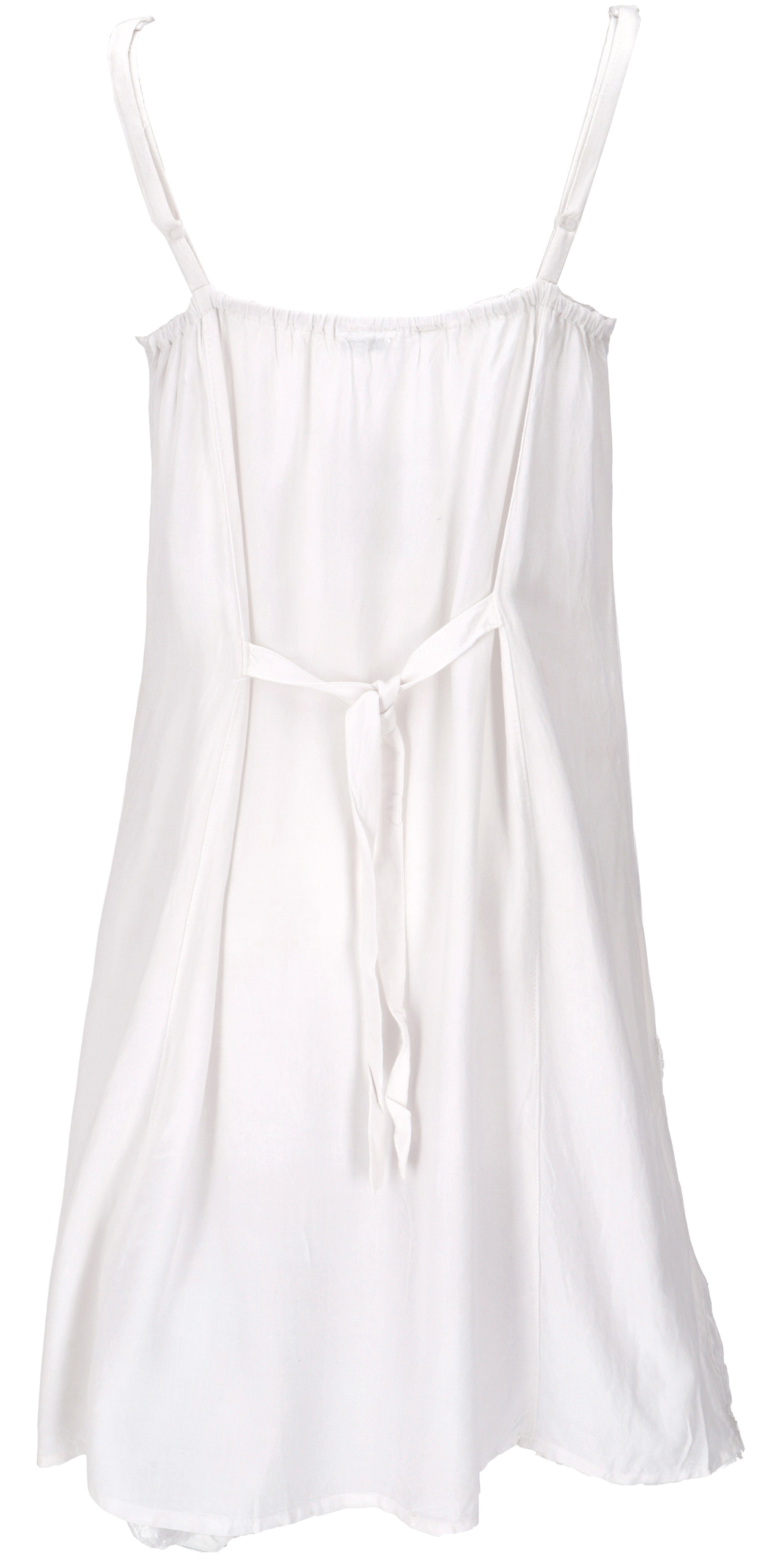 Guru-Shop Midikleid Besticktes indisches Boho Kleid, Sommerkleid,.. alternative Bekleidung