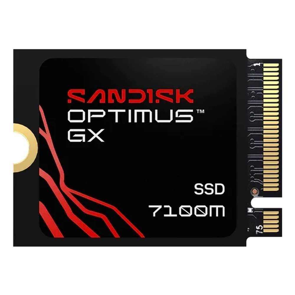 Sandisk SanDisk Optimus GX 7100M 1 TB M.2 PCI Express 4.0 NVMe TLC 3D NAND externe HDD-Festplatte