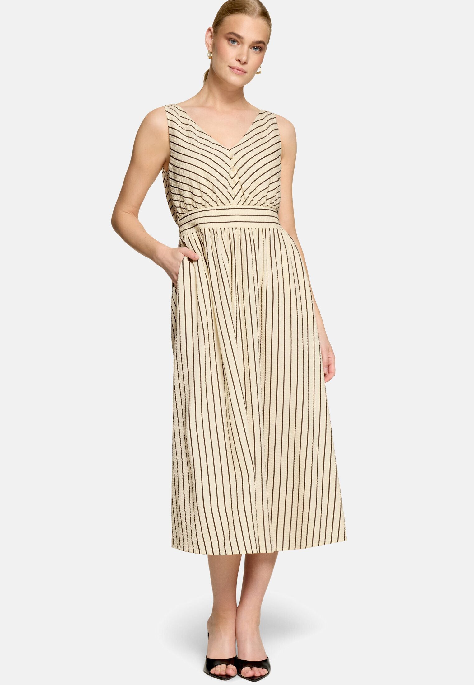 Zero Druckkleid Damen mit Streifen Material