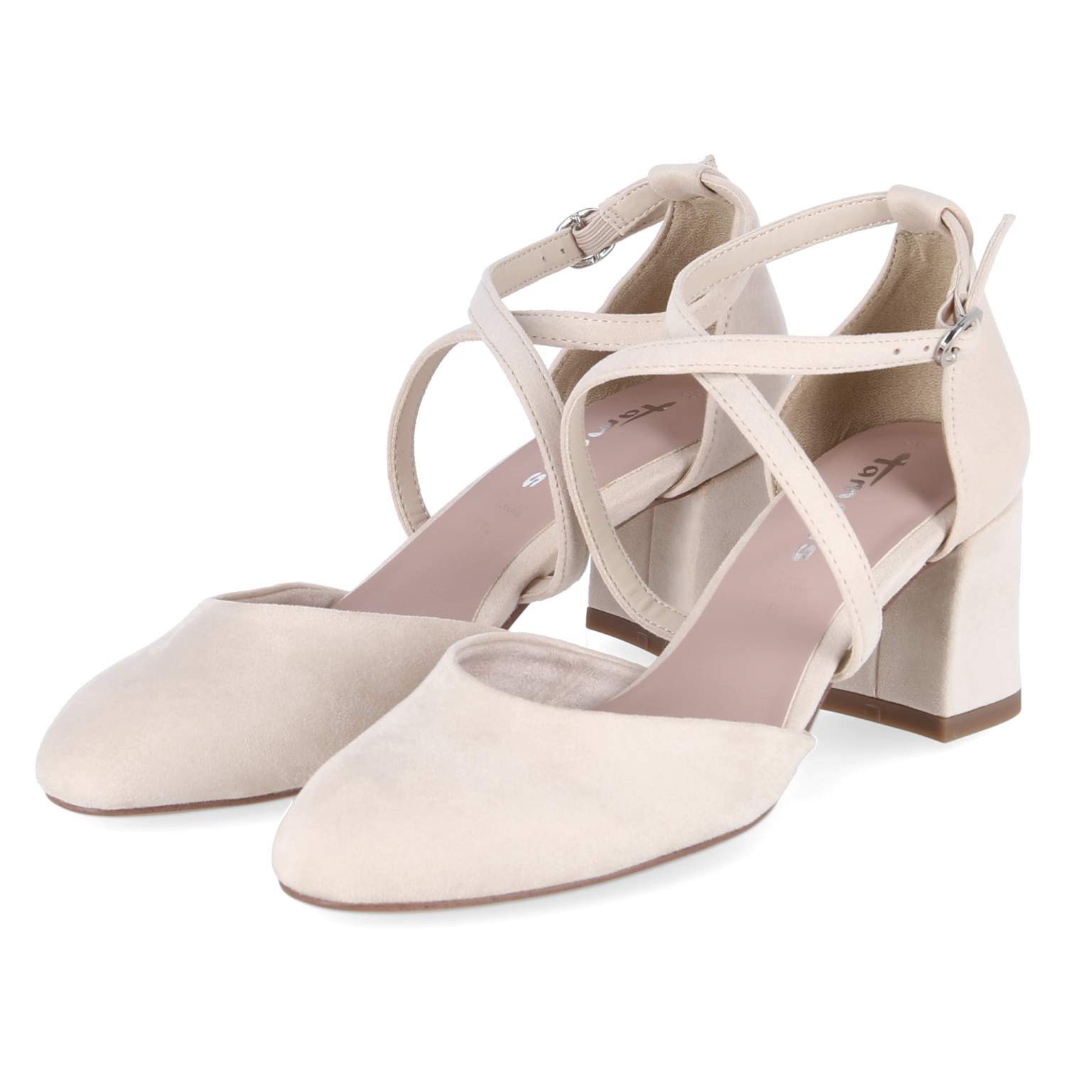 Tamaris Tamaris 1-22438-46-251 Damen Textil grau Keilpumps günstig online kaufen