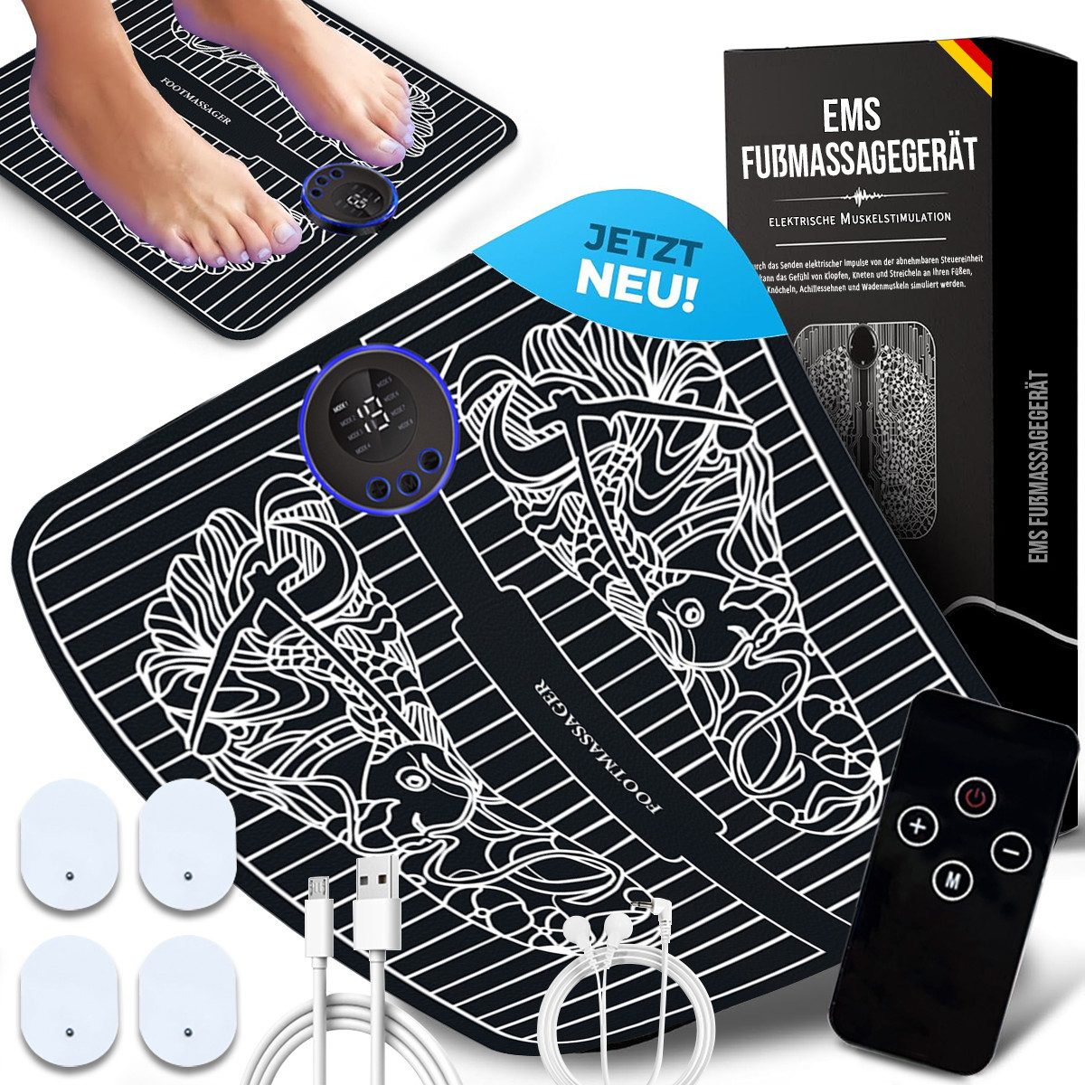 Fußmassagegerät EMS Fußmassagegerät,Medizinischer Nervenstimulator EMS/TENS Stimulator
