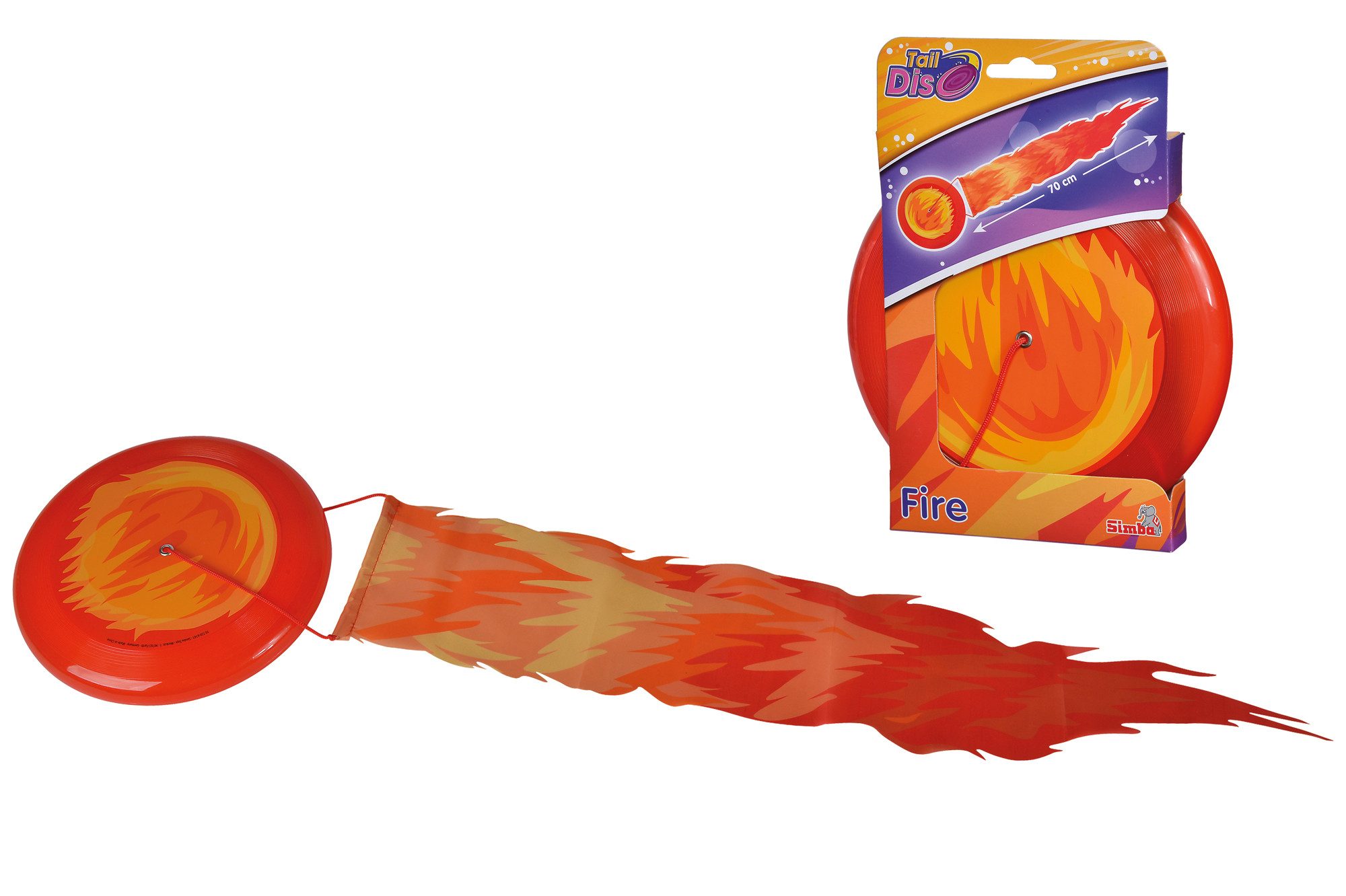 Wurfscheibe Wurfscheibe Taildisc Feuer rot Ø22x70cm