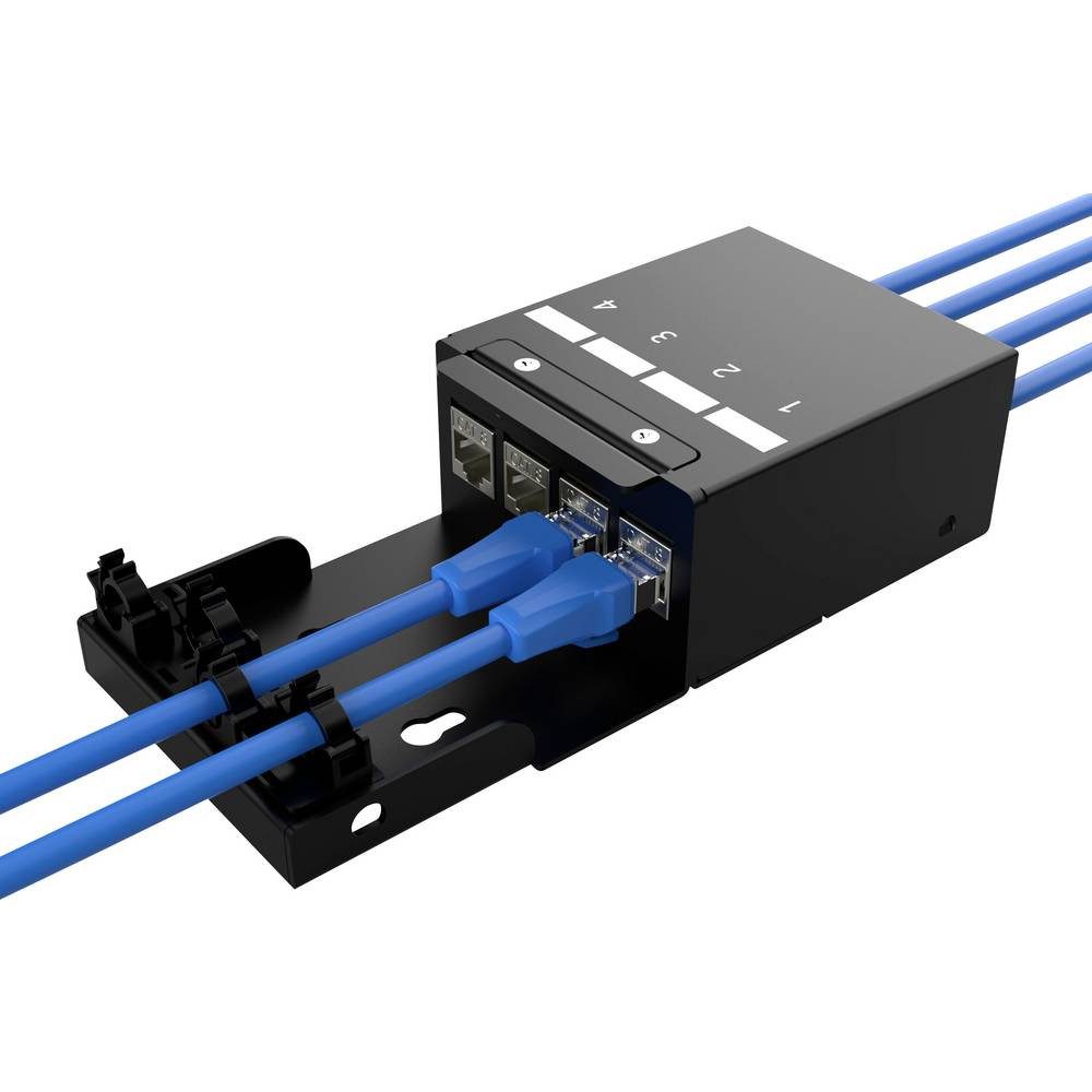 Digitus DN-93708-4 RJ45-Modulträger Keystone Unbestückt 1 St. Netzwerk-Adapter