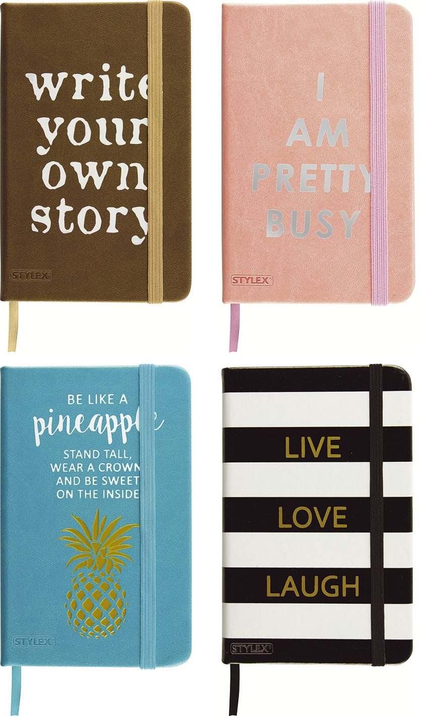 Stylex Notizbuch STYLEX® 29193 Notizbuch - 9 x 14 cm, kariert, 96 Blatt, sortiert