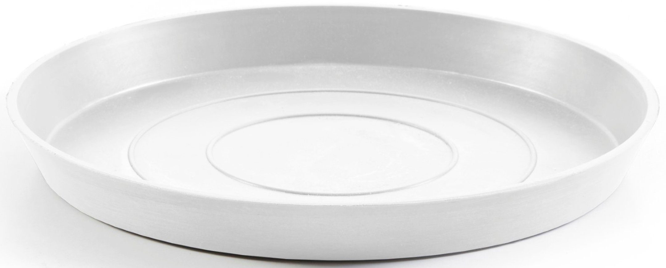 ECOPOTS Topfuntersetzer Rund 25 Weiß, Zubehör für Ecopots Pflanzgefäße, für innen und außen: frostsicher, bruchsicher und lichtbeständig