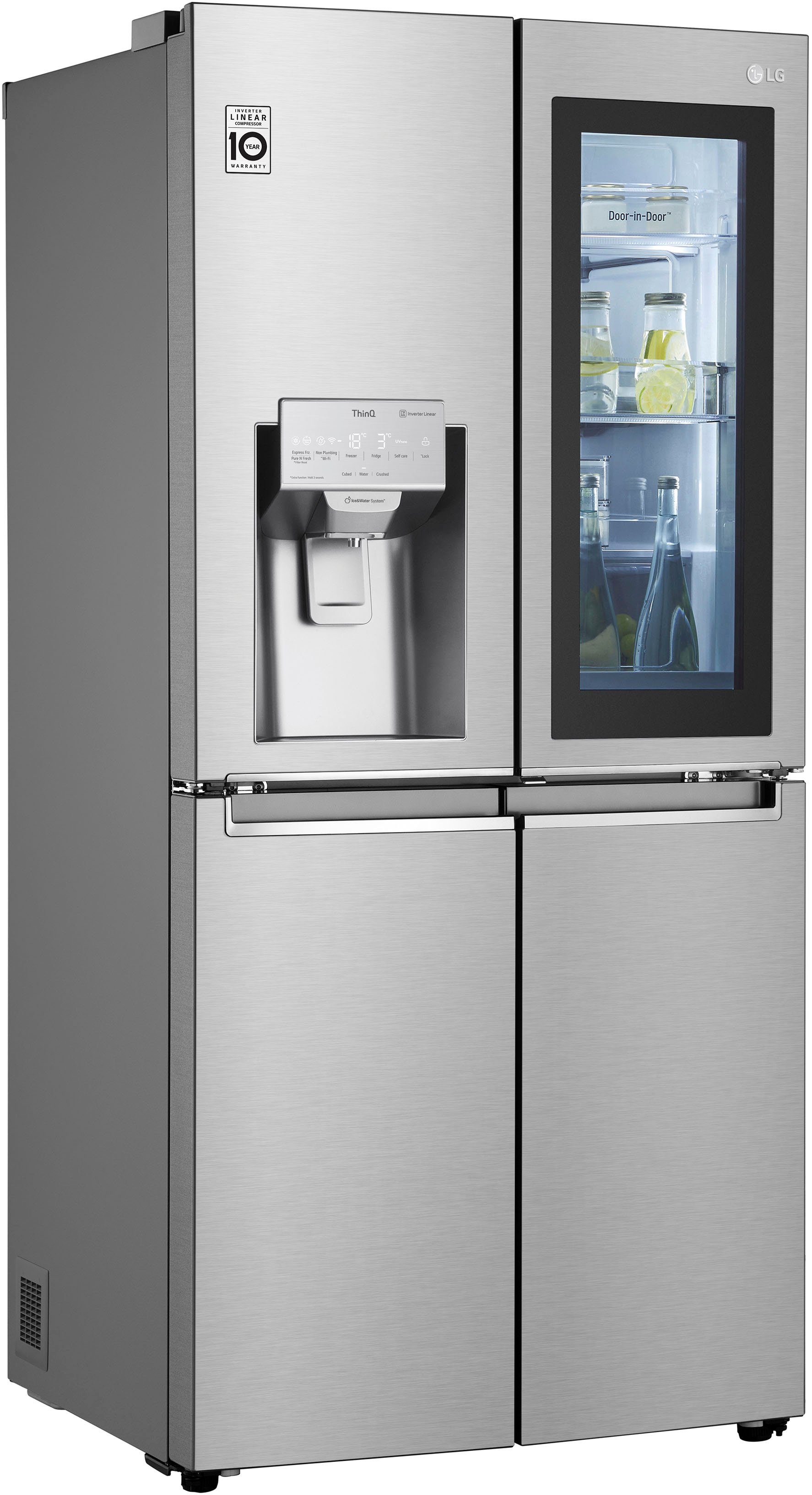 LG Multi Door GMX844BSBF, 178,7 cm hoch, 83,5 cm breit, InstaView™