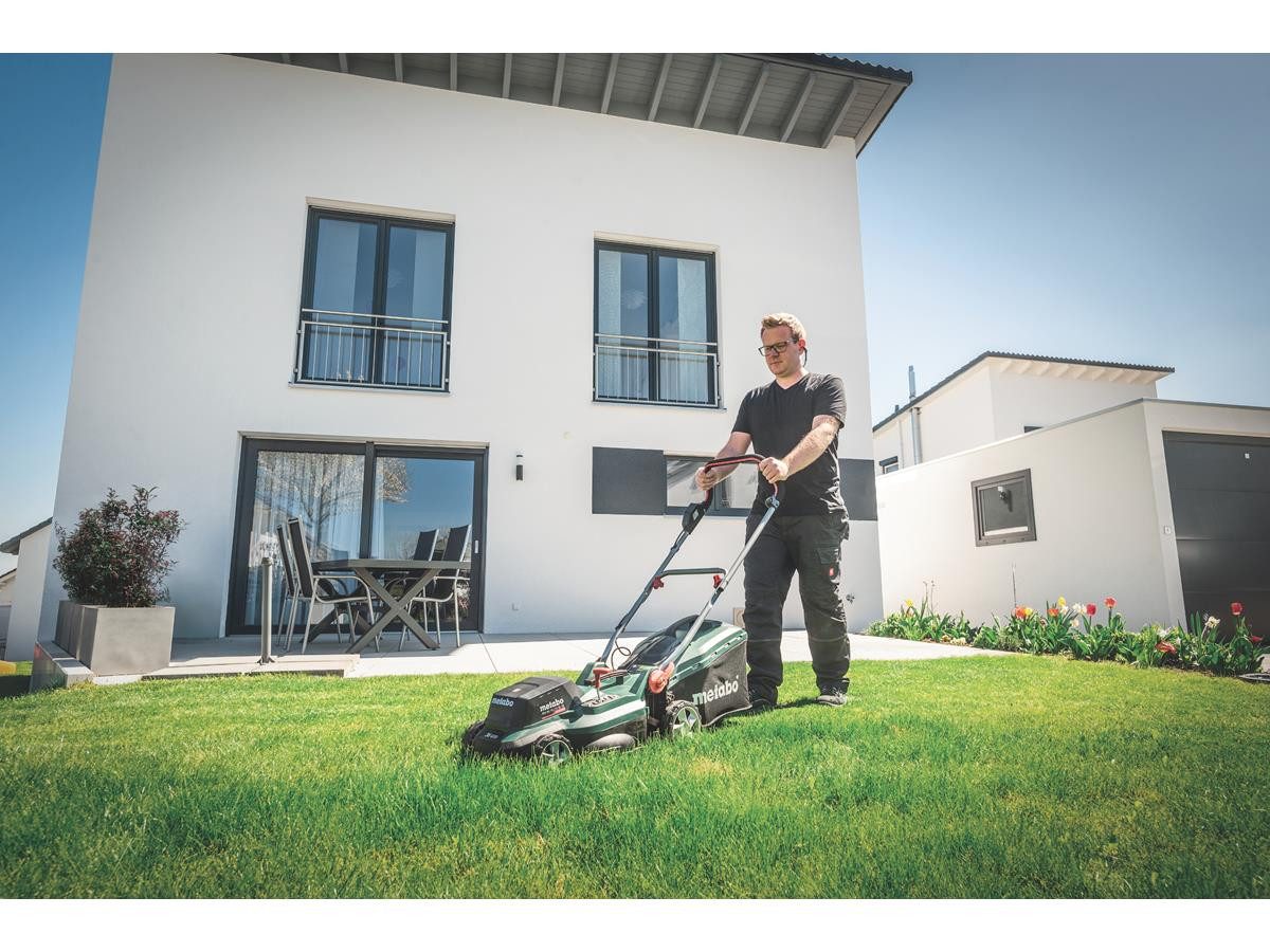 metabo Akkurasenmäher RM 36-18 LTX BL 36, 36 cm Schnittbreite, ohne Akku und Ladegerät, 36 cm Schnittbreite, 45 l Fangsack