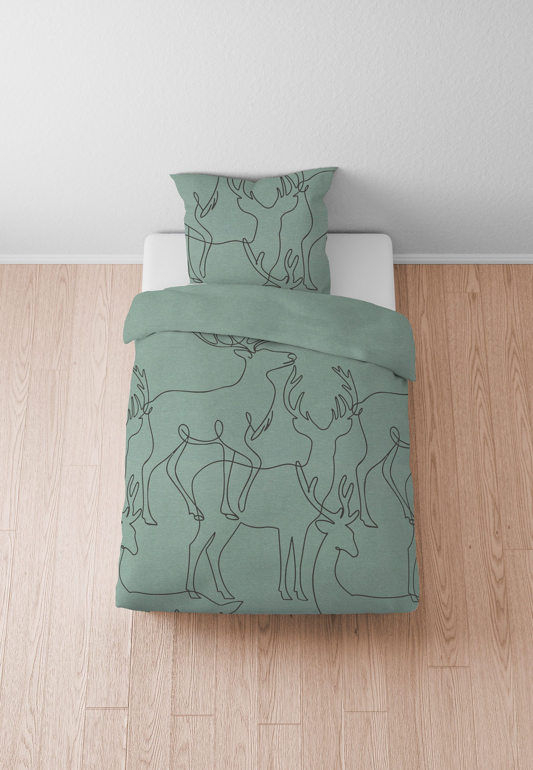 Biberna Bettwäsche 0840517, Flanell, 2 teilig, günstig online kaufen
