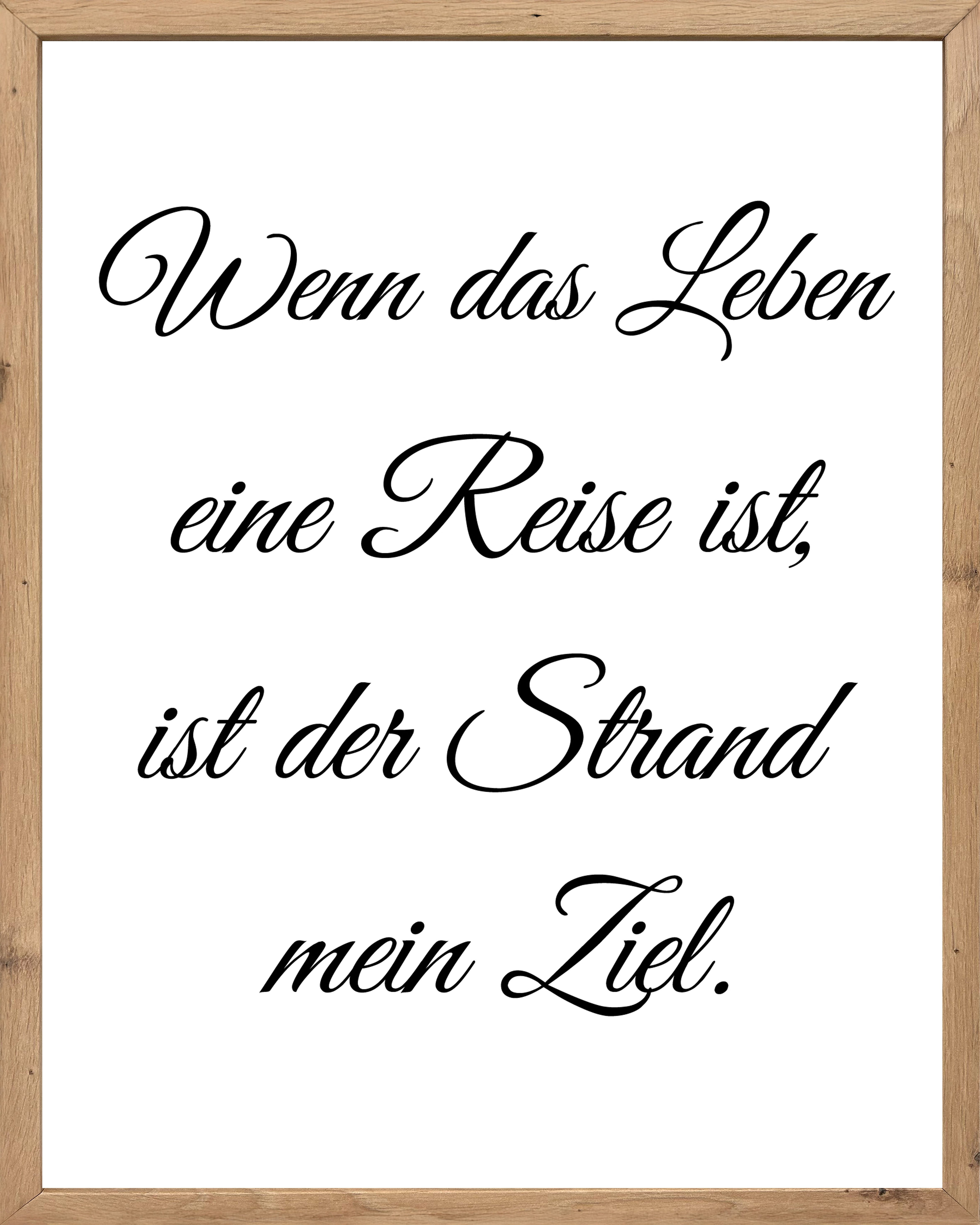 Bönninghoff Bild mit Rahmen, Sprüche & Texte, Strand (1 St) günstig online kaufen