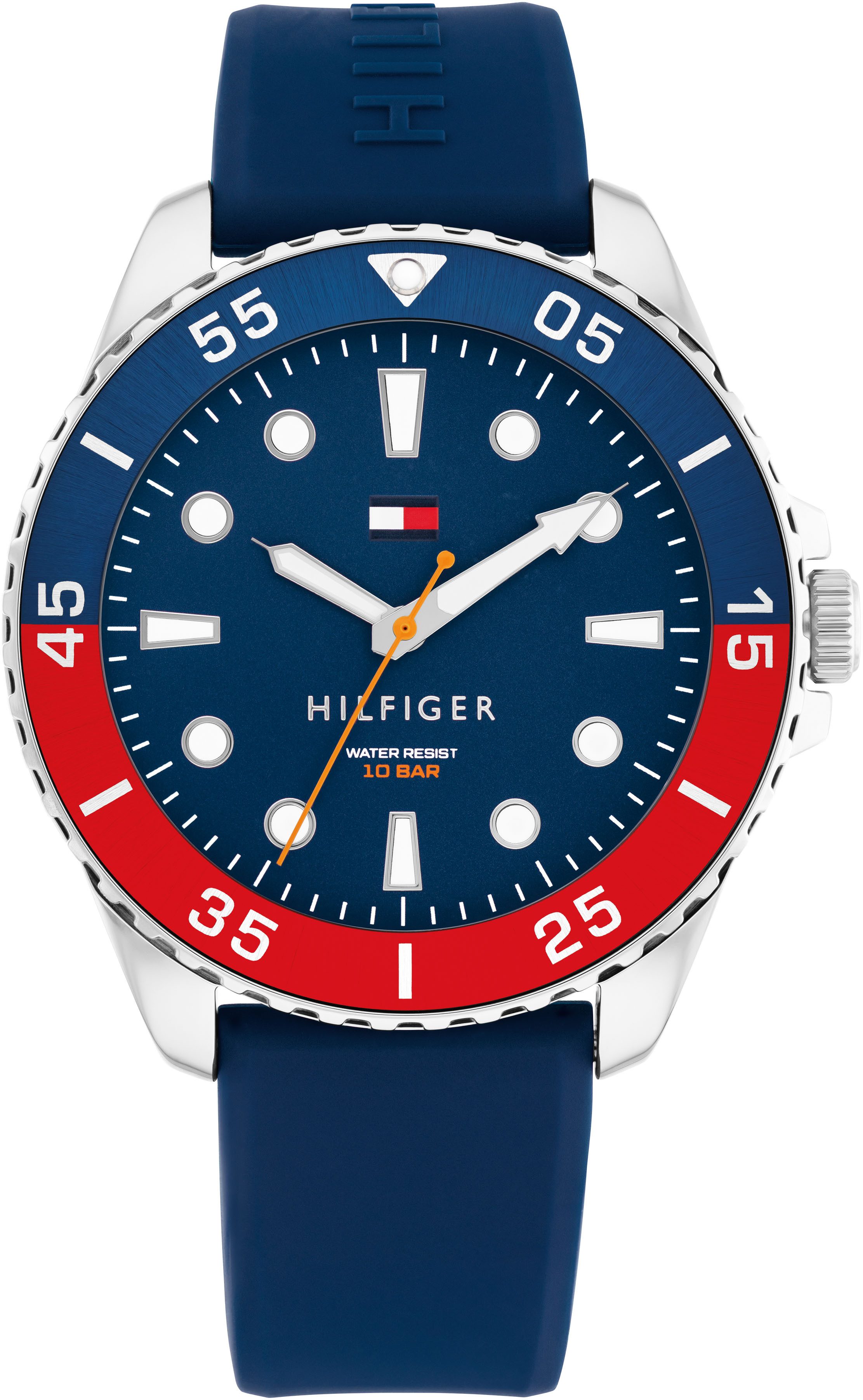 Tommy Hilfiger Quarzuhr OCEANIC 1792200, Armbanduhr, Herrenuhr, Silikonarmb günstig online kaufen