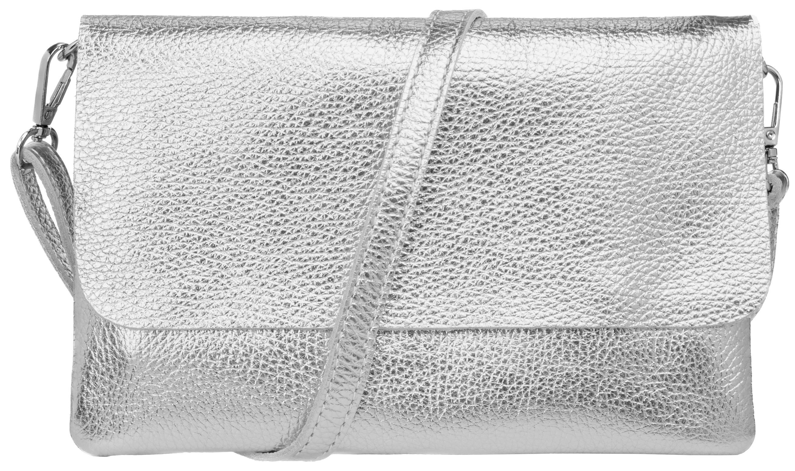 Caspar Clutch Abendtasche Damen Leder Handtasche - CLASSIC LINE - Modell No.835, leicht, elegant & unempfindlich - 100% Echtleder - Handmade in Italy