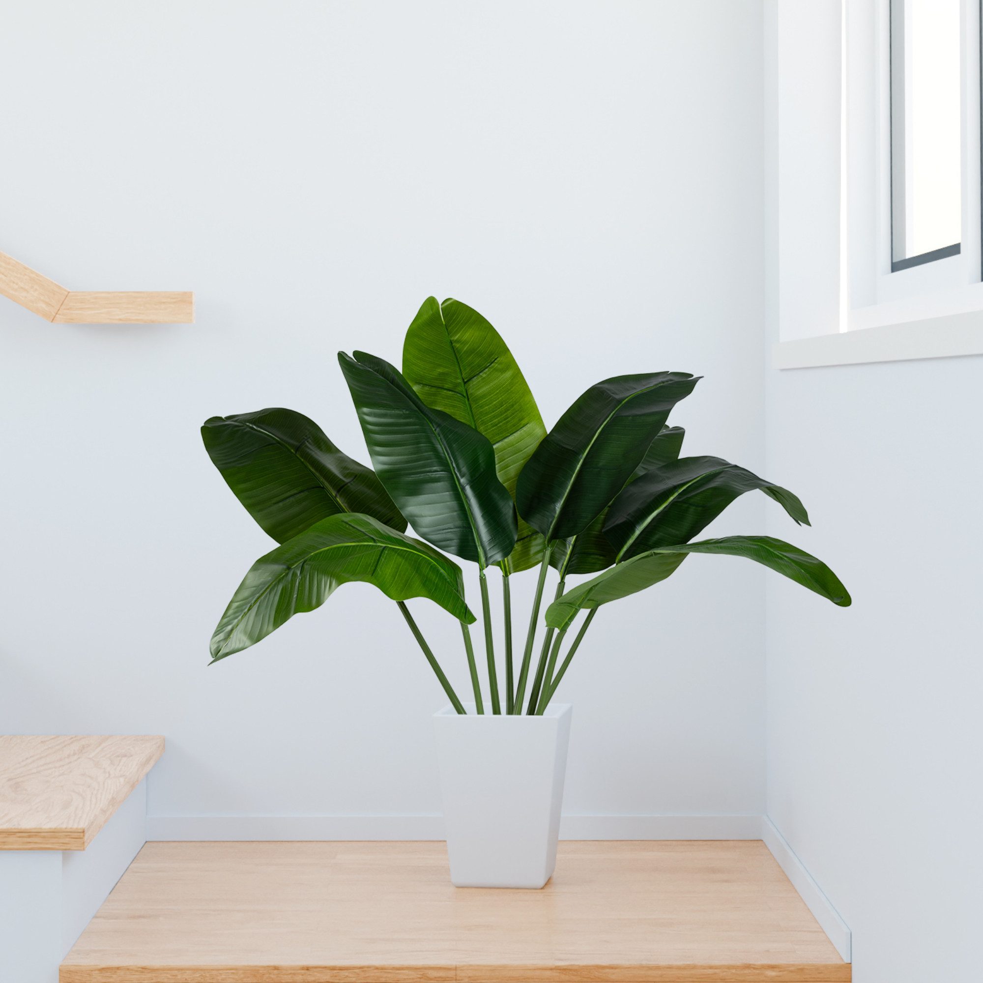 Kunstpalme Künstlicher Bananenbaum mit Topf, Kunstpflanze, Kunstbaum Banane günstig online kaufen