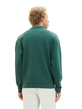 TOM TAILOR Denim Sweatshirt mit Polokragen