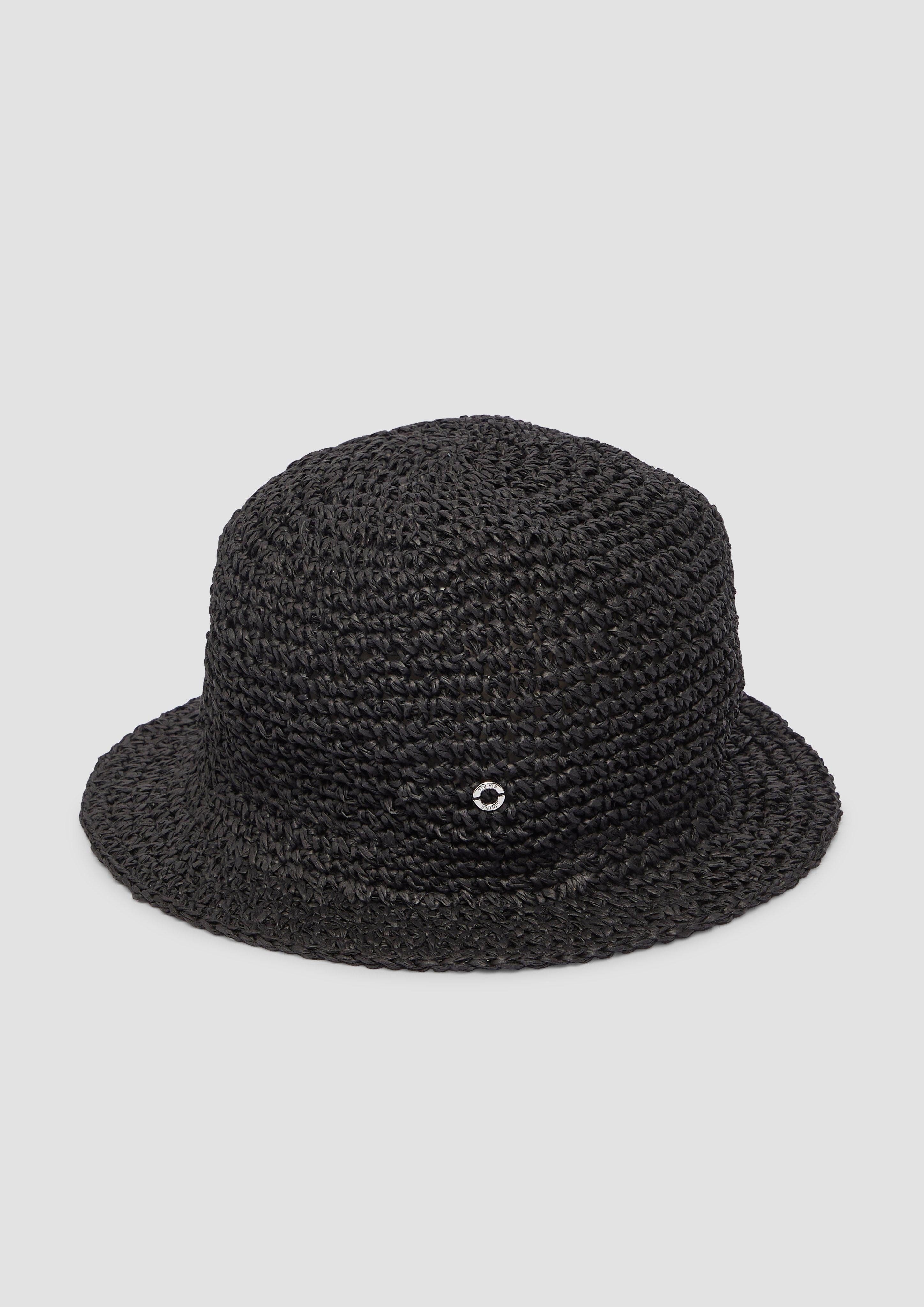 Schlapphut Hut aus Raffia mit Logo-Ring