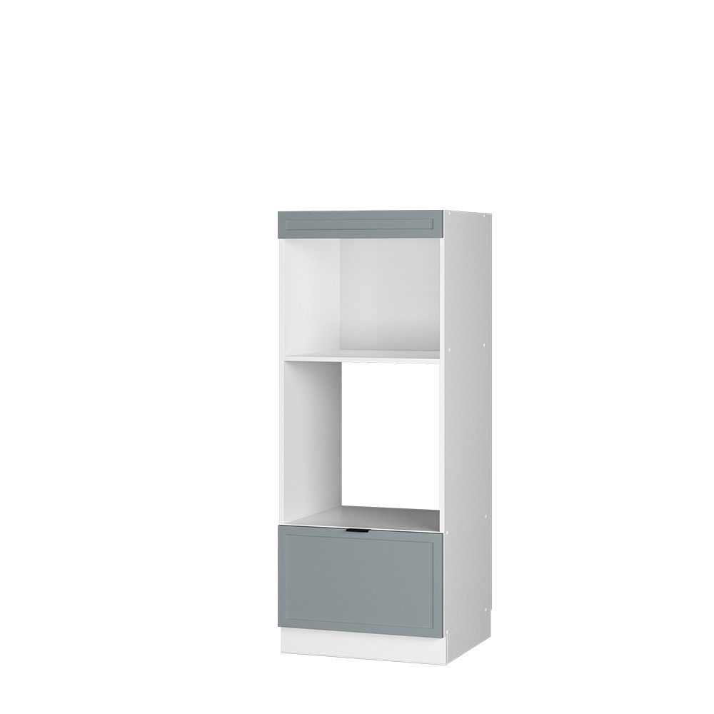 Vicco Mikrowellenumbauschrank Fame-Line, Hellblau-grau/Weiß, 60 cm günstig online kaufen