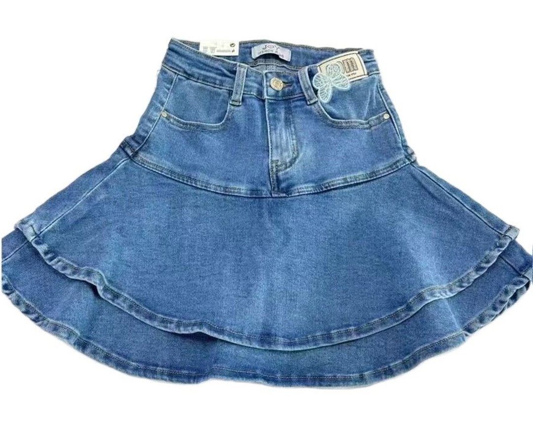 Girls Fashion Jeansrock Rock, Jeansrock, Stretch Rock R627e
