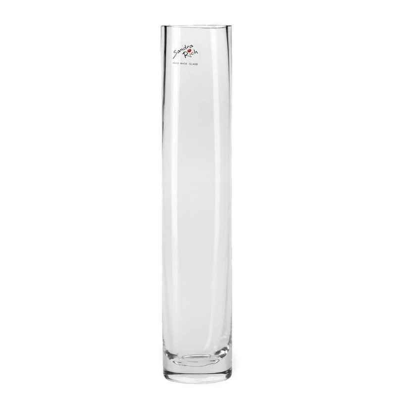 matches21 HOME & HOBBY Dekovase Vase Glas Glasvase Blumenvase Zylinder 30 cm (1 St)
