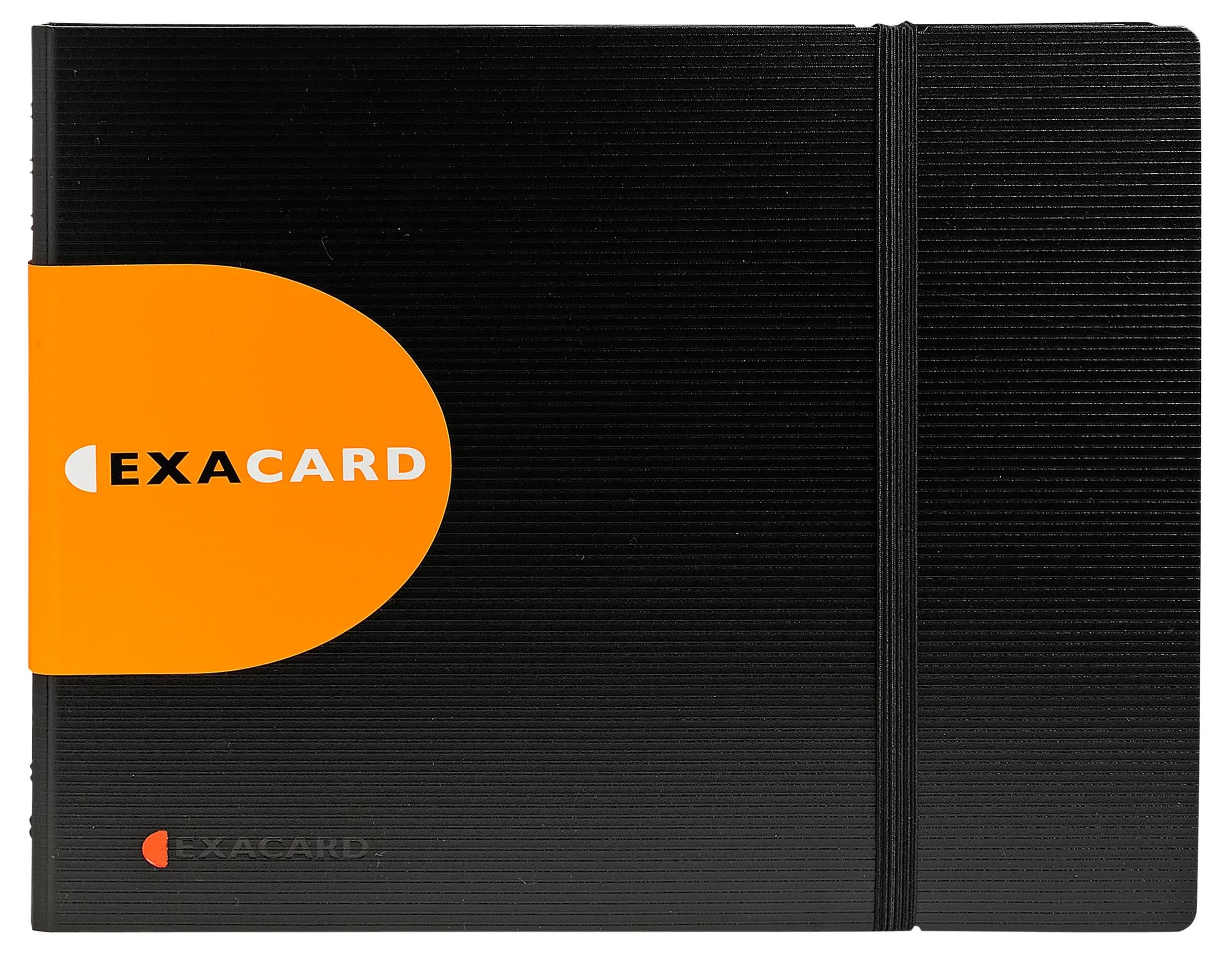EXACOMPTA Визитные карточки 5x Визитные карточкиbuch 20 Hüllen 240 Karten 20x25cm Schwarz 75134E, Визитные карточки herausnehmbar