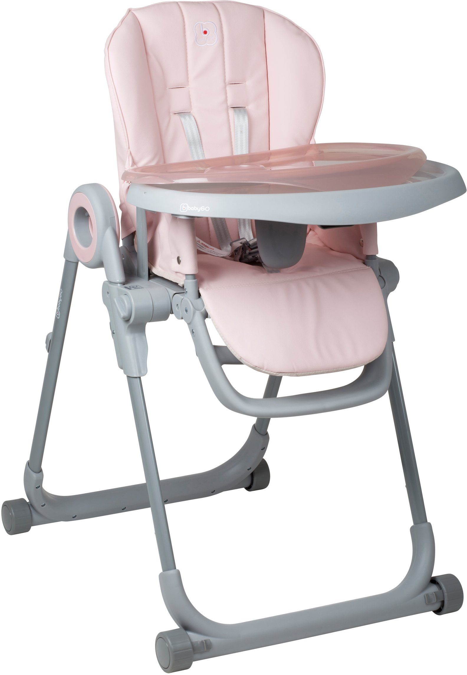 pink, platzsparend Hochstuhl Divan, zusammenklappbar BabyGo