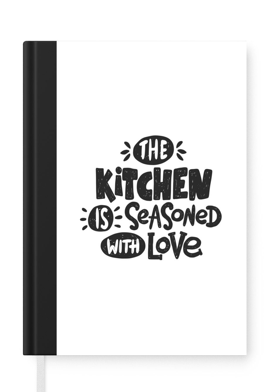Küche Zitate Seiten, Haushaltsbuch A5, Liebe, Notizheft, - Merkzettel, 98 - Notizbuch MuchoWow Journal, Tagebuch,