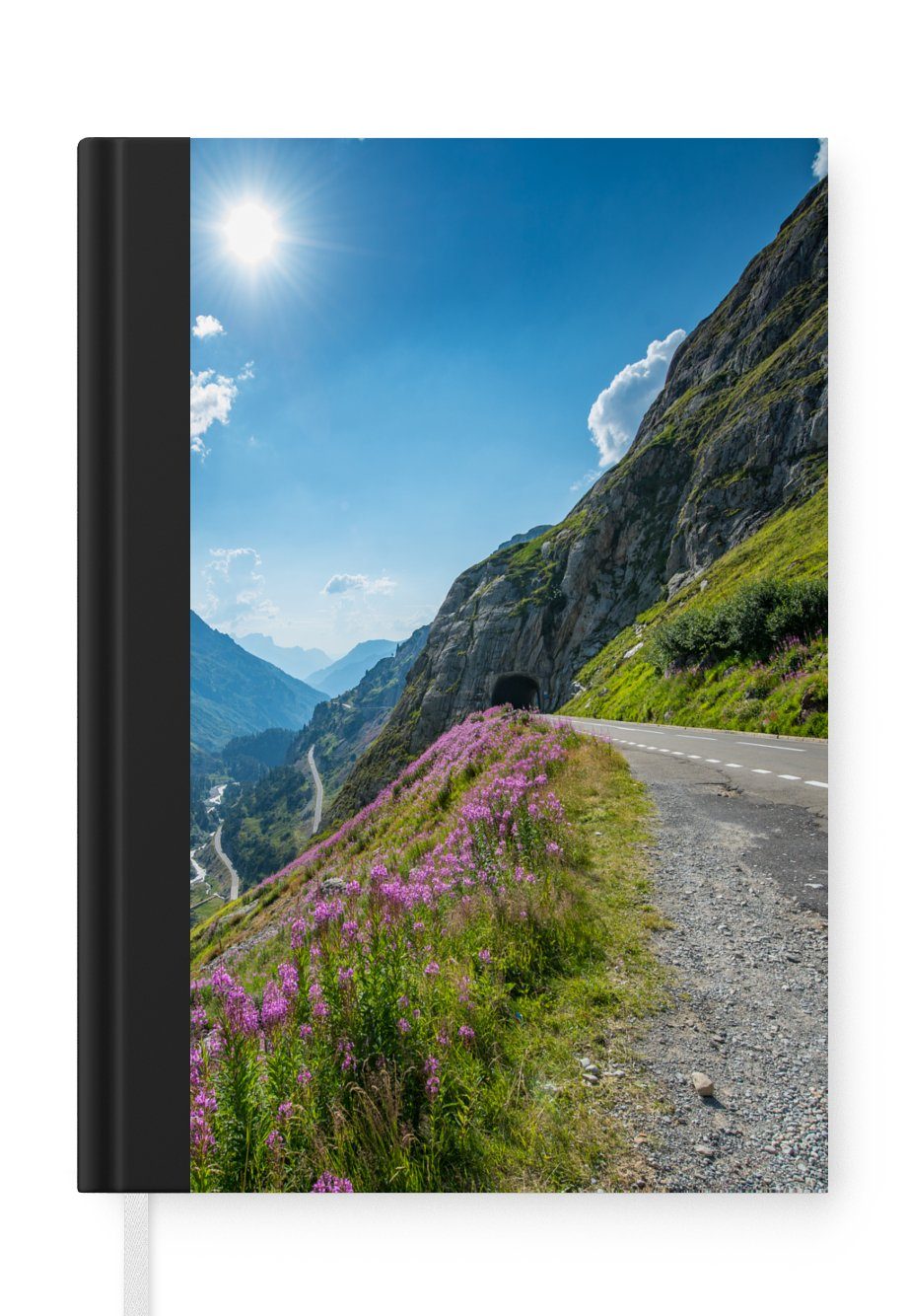 MuchoWow Notizbuch Schweiz - Alpen - Natur, Journal, Merkzettel, Tagebuch, Notizheft, A5, 98 Seiten, Haushaltsbuch